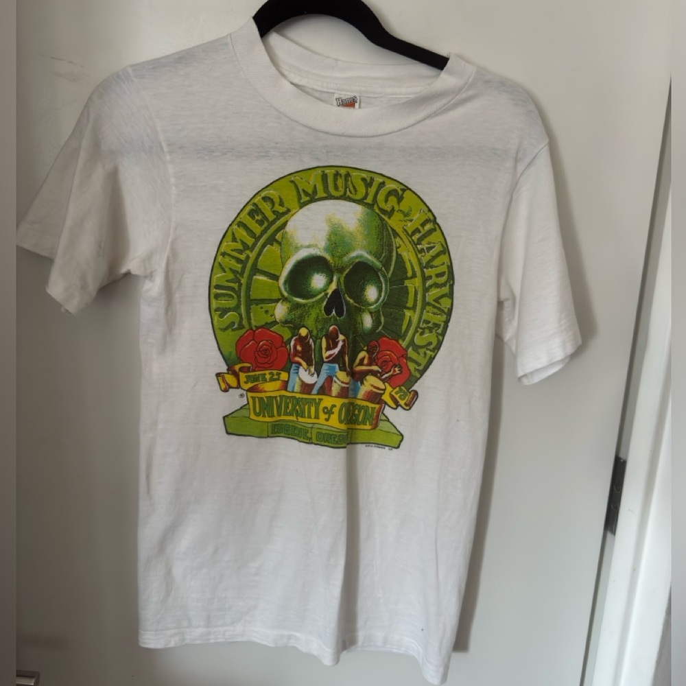 Hanes Beefy Vintage 90s Grateful Dead Summer Music Harvest Concert T-Shirt
